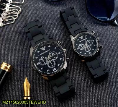 Couple's Chronograph Watches - Black
