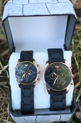 Couple's Chronograph Watches - Black